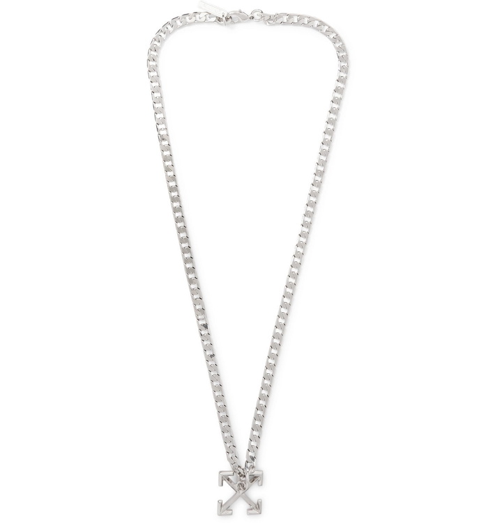 Photo: Off-White - Silver-Tone Necklace - Silver