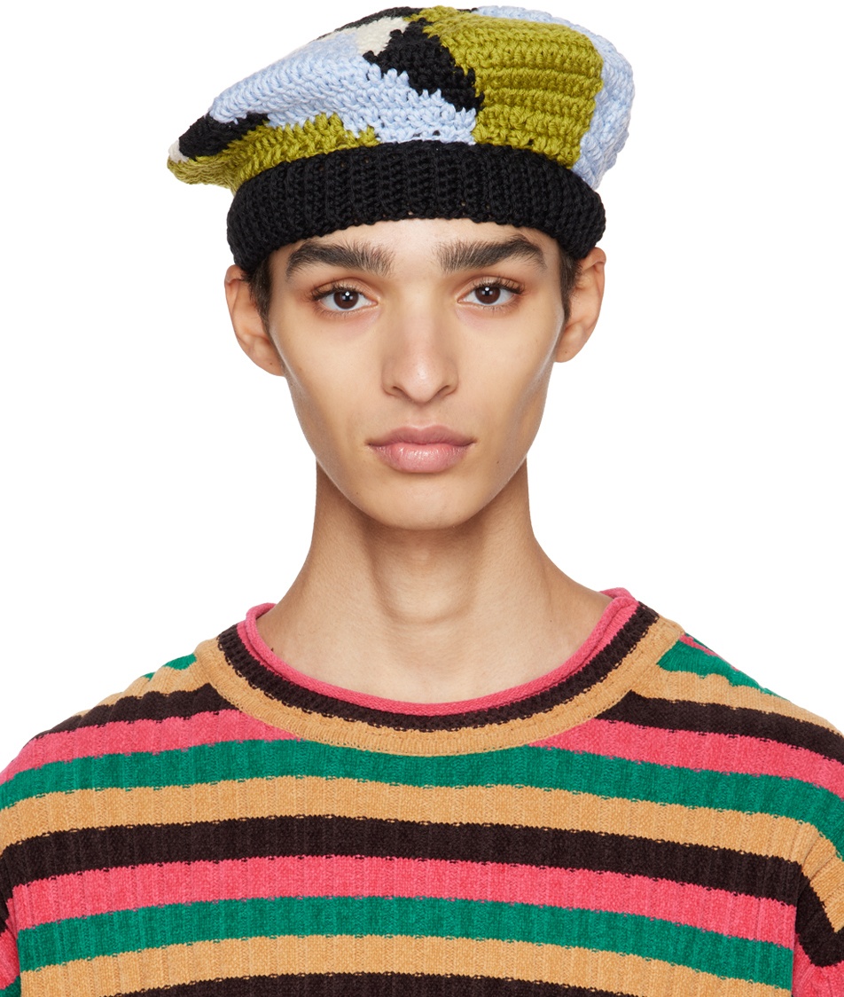 Bethany Williams Multicolor Knitted Beret Bethany Williams