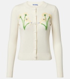 Leo Lin Claire embellished wool and cashmere cardigan