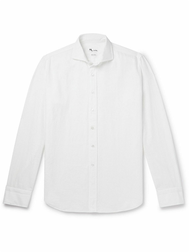Photo: DOPPIAA - Textured-Cotton Shirt - White