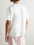 JW Anderson - Printed Embroidered Cotton-Jersey T-Shirt - White