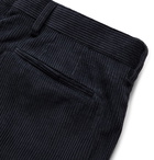 Paul Smith - Midnight-Blue Soho Slim-Fit Cotton and Cashmere-Blend Corduroy Suit Trousers - Blue