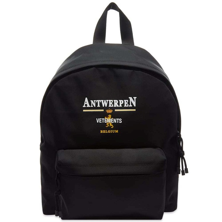 Photo: VETEMENTS Antwerp Logo Backpack