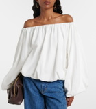 Dorothee Schumacher Soft Volume cotton poplin off-shoulder top