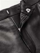Jil Sander - Straight-Leg Colour-Block Panelled Leather Trousers - Black