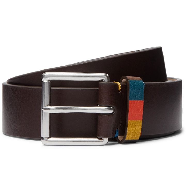 Photo: Paul Smith - 3.5cm Brown Leather Belt - Brown