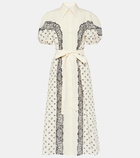 Chloé Printed cotton poplin shirt dress