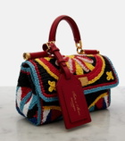 Dolce&Gabbana My Sicily Mini crochet top-handle bag