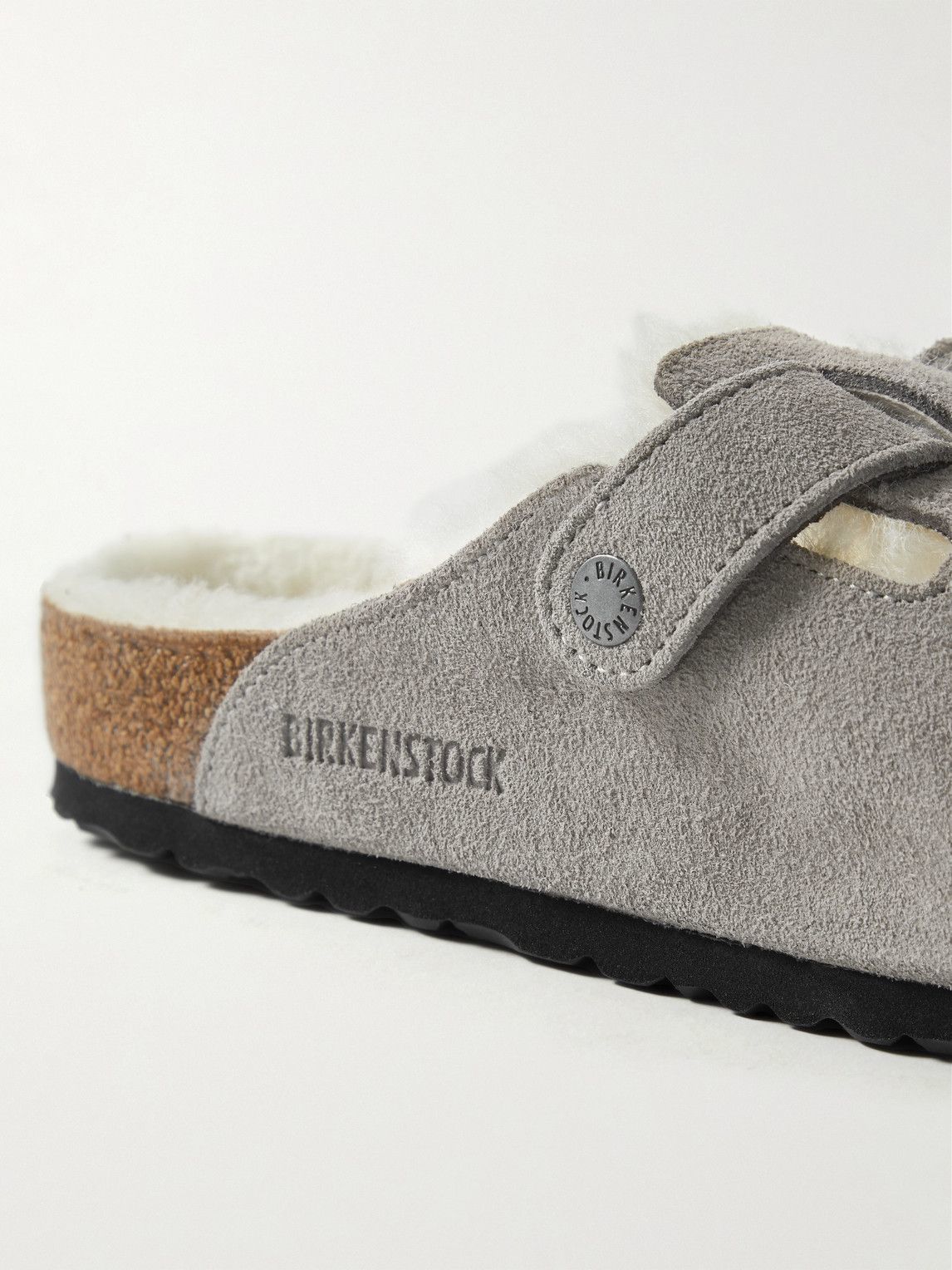 Kyoto Suede Leather Gray Taupe | BIRKENSTOCK