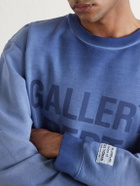 Gallery Dept. - Logo-Print Cotton-Jersey Sweatshirt - Blue