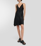 Jil Sander Scalloped crêpe minidress