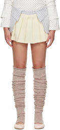 Ashley Williams Yellow & Gray Collar Mini Skort