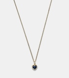 Anita Ko 18kt gold pendant necklace with sapphire and diamonds