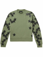 AMIRI - Chemist Appliquéd Cotton-Jersey Sweatshirt - Green