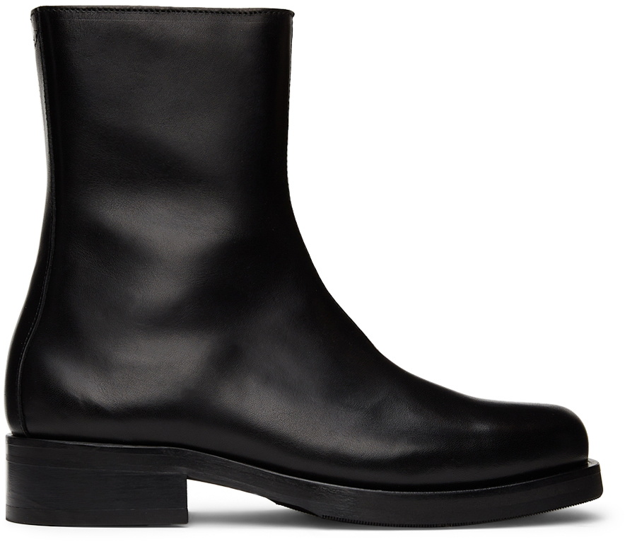 Our Legacy Black Leather Camion Ankle Boots Our Legacy