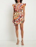 ZIMMERMANN - Wonderland Frill Linen & Silk Mini Dress