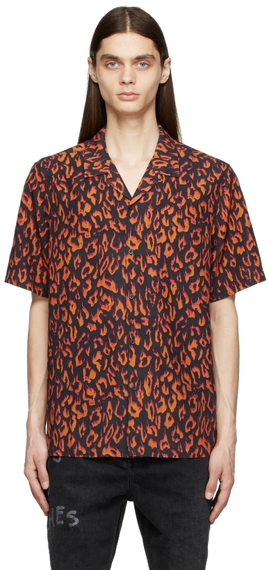 Photo: Ksubi Black & Orange Fire Resort Shirt