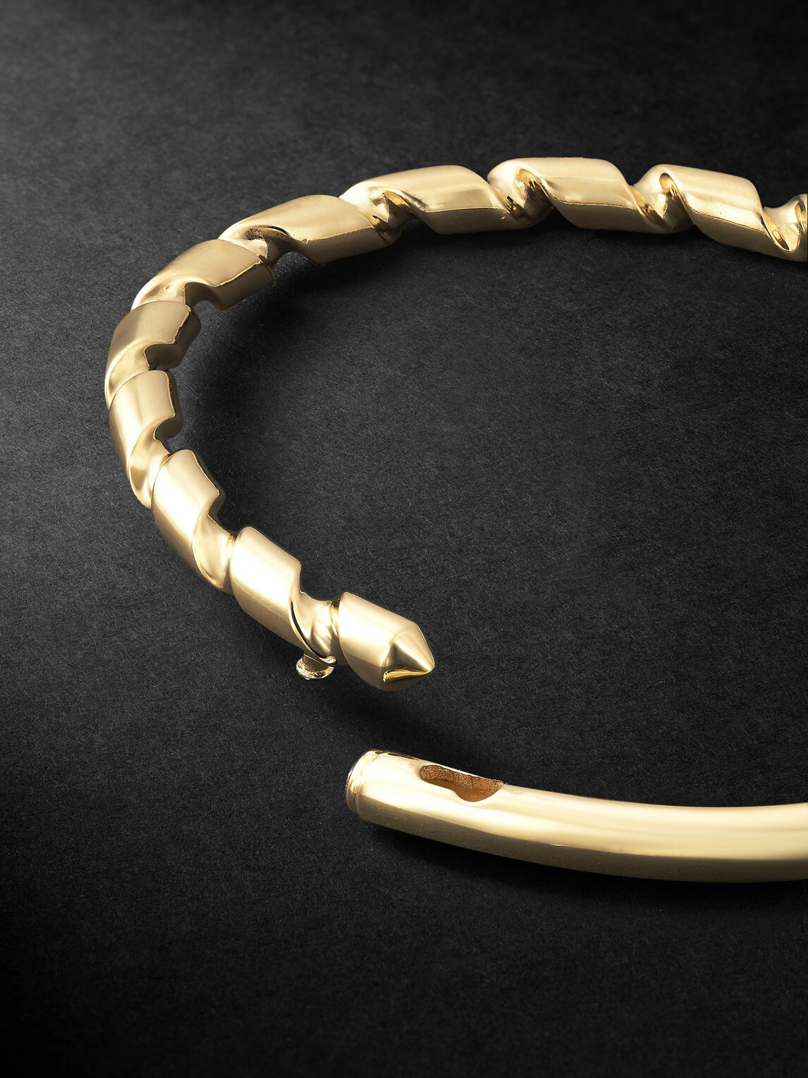 Luis Morais - Drill Bit 14-Karat Gold Diamond Bracelet