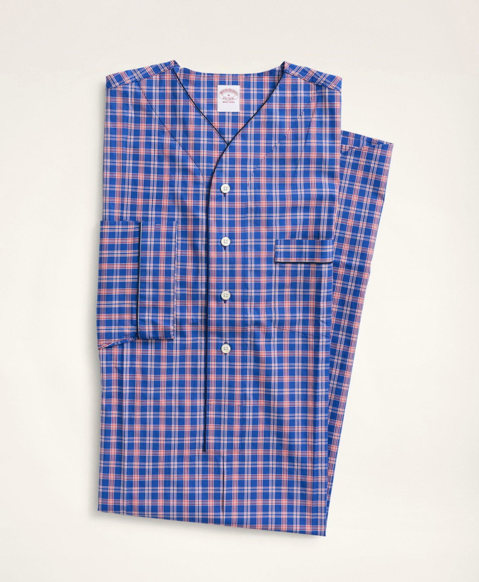 Photo: Brooks Brothers Men's Check Nightshirt | Blue