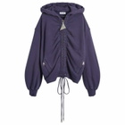 The Attico Women's Hoodie in Purple Faded