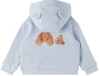 Palm Angels Baby Blue Bear Hoodie