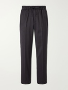 Brioni - Asolo Straight-Leg Wool Drawstring Trousers - Gray