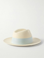 Frescobol Carioca - Rafael Grosgrain-Trimmed Straw Panama Hat - Neutrals