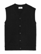 Mr P. - Crocheted Organic Cotton Vest - Black