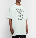 Vetements - Oversized Printed Cotton-Jersey T-Shirt - Off-white