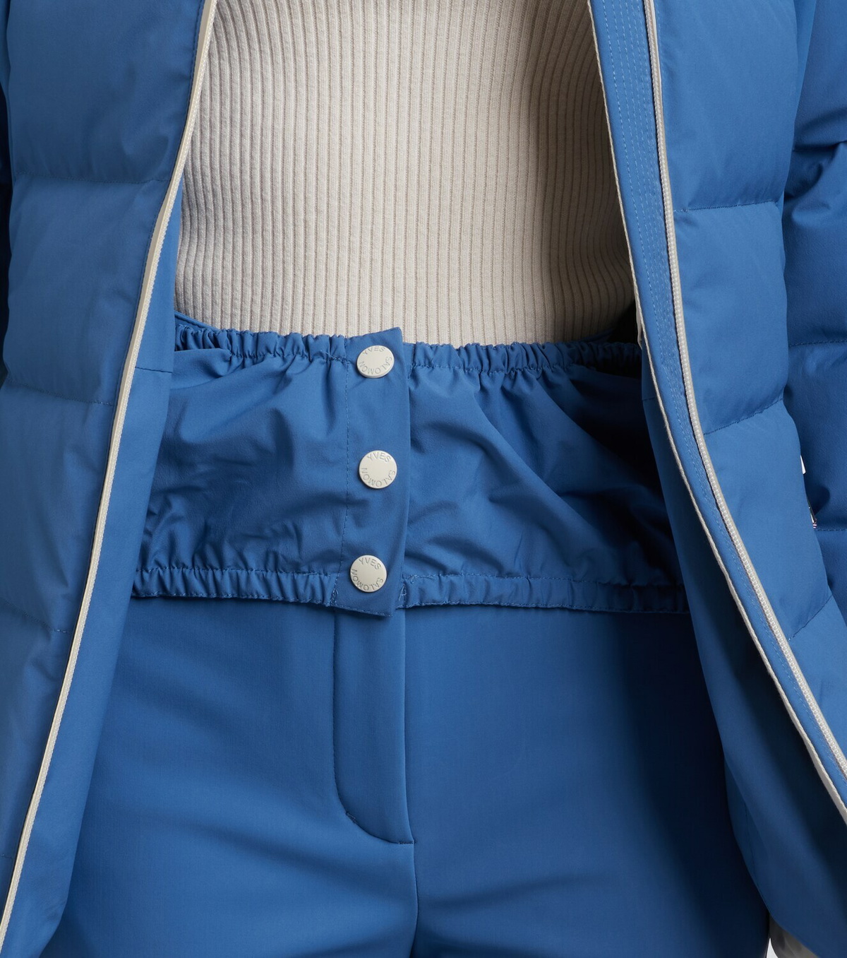 Yves Salomon Belted shearling-trimmed ski jacket