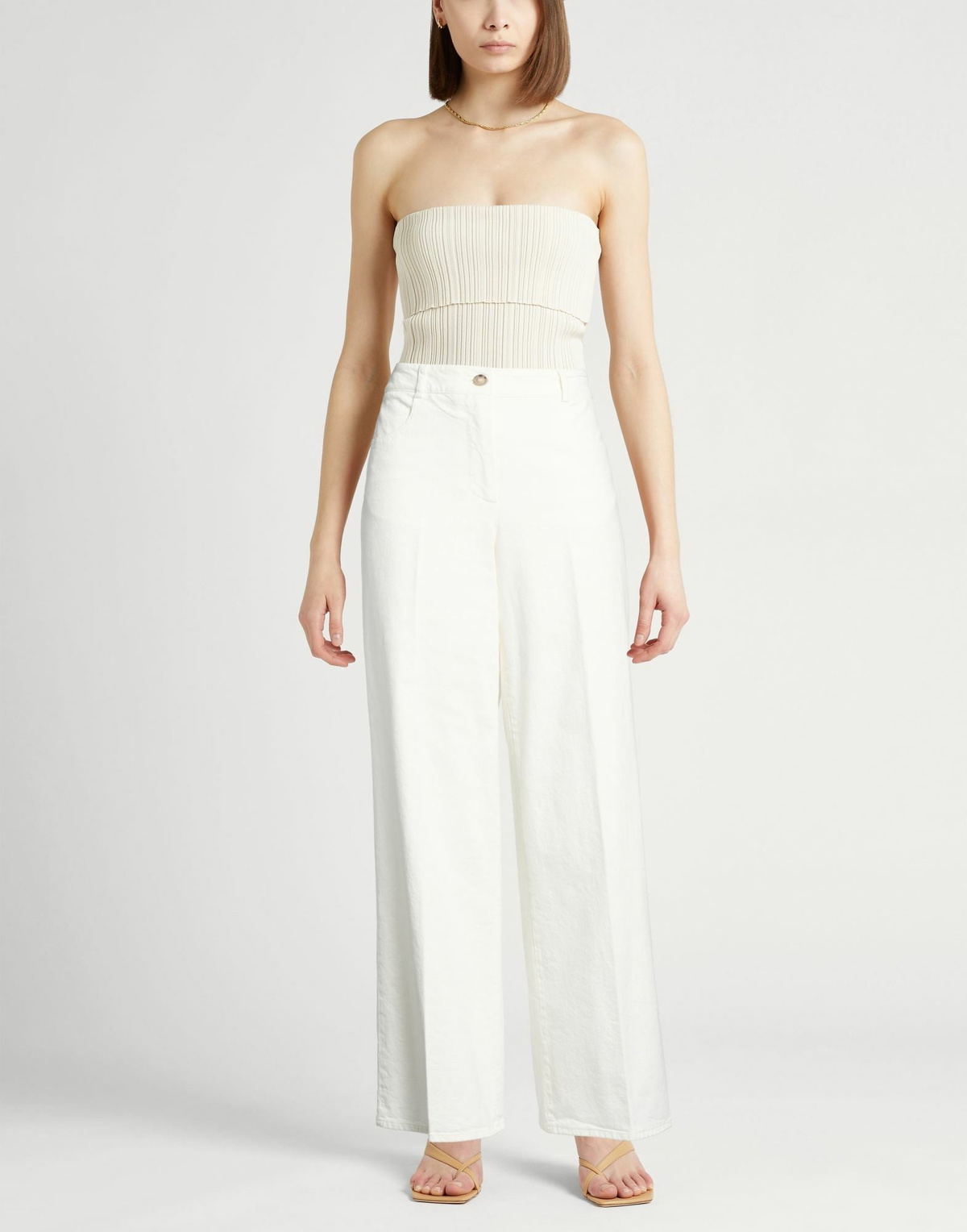 Peserico Womens Jeans in White