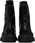 A DICIANNOVEVENTITRE Black Reverse Prisma Combat Boots