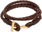 TOM FORD Brown Leather Bracelet