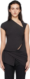 Paloma Wool Gray Zolot Minidress