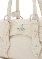 Vivienne Westwood Bettina Mini Crocodile-effect Leather Cross-body bag - White - One Size