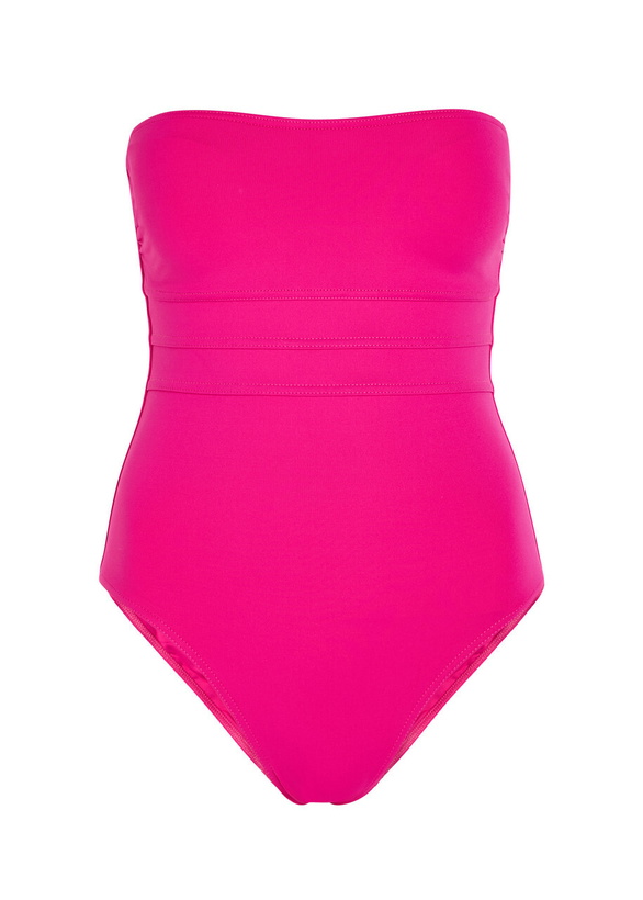 Photo: Melissa Odabash Latina Strapless Swimsuit Pink