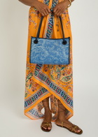 Etro Shopping Jacquard Leather and Denim Tote bag - One Size