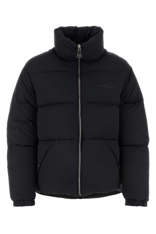 Photo: Khrisjoy Black Cotton Blend Oversize Puff Down Jacket