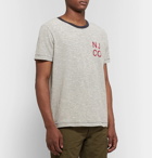 Nudie Jeans - Roy Logo-Detailed Striped Organic Cotton-Jersey T-Shirt - Off-white