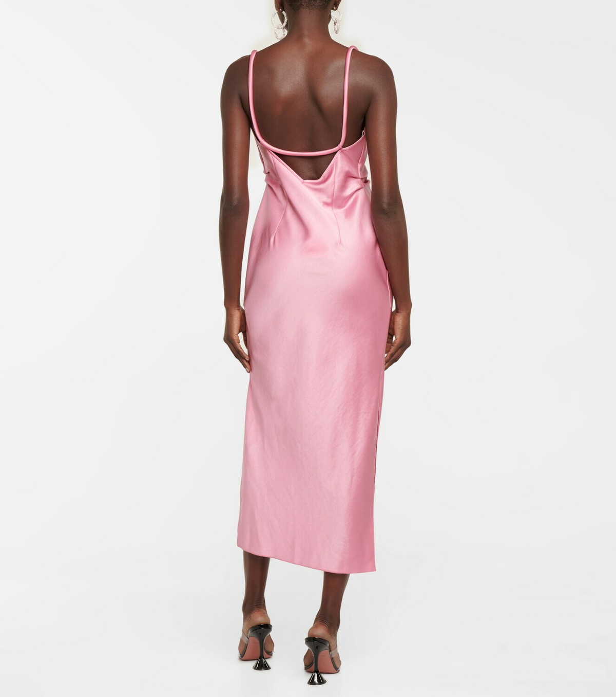 Nanushka Irma satin midi dress
