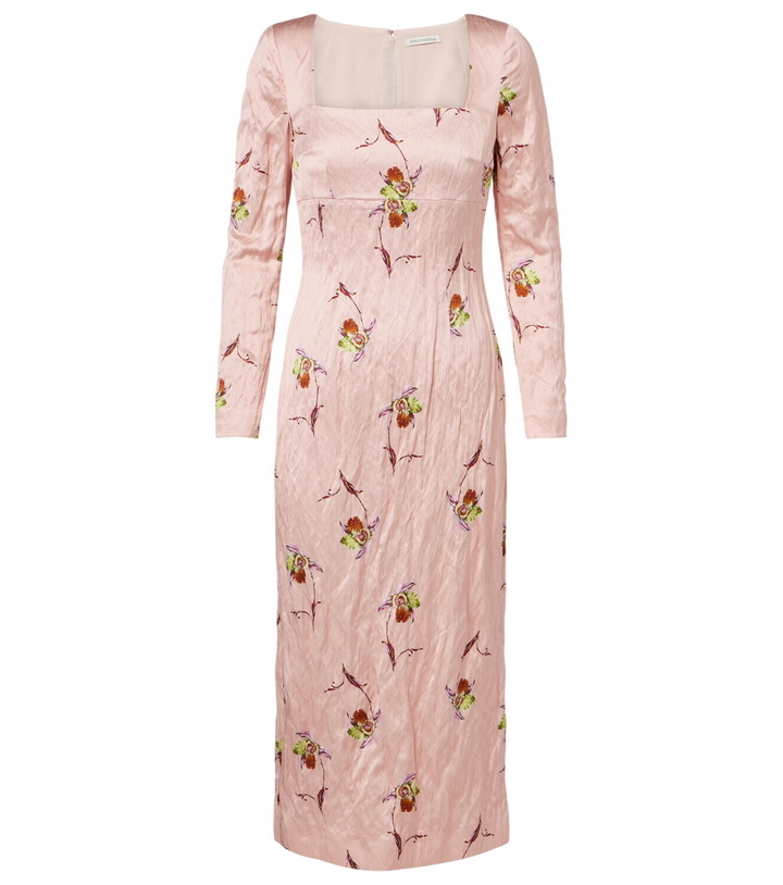Photo: Emilia Wickstead Renne floral satin midi dress