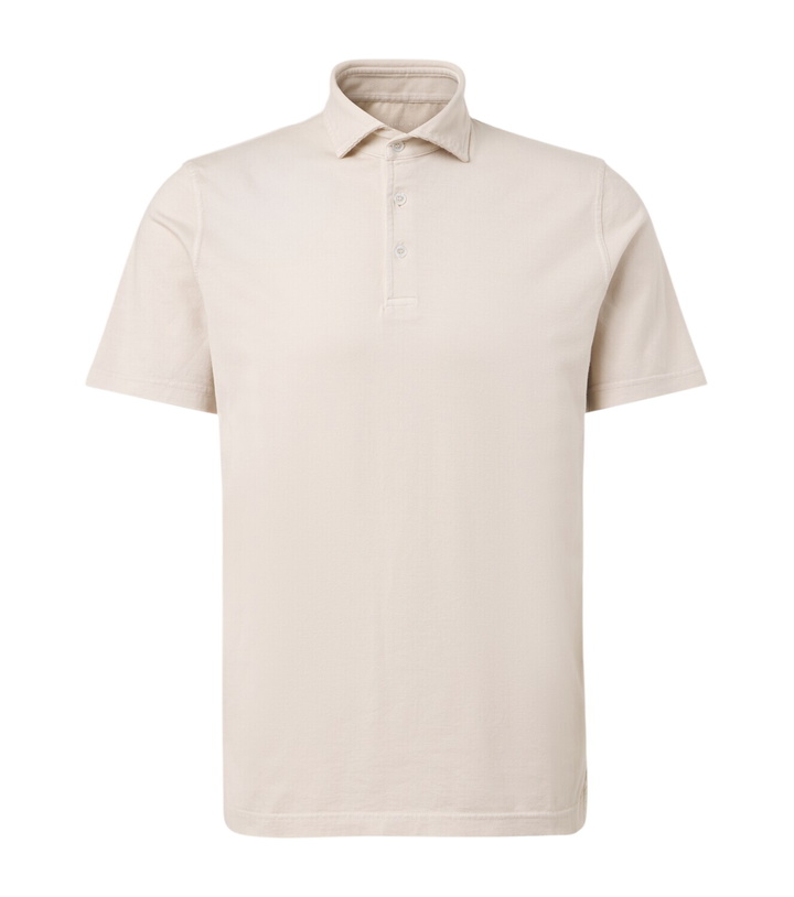 Photo: Fedeli Cotton jersey polo shirt