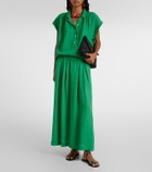 Velvet Linda linen maxi skirt