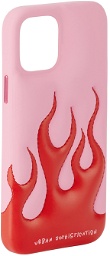 Urban Sophistication SSENSE Exclusive Pink & Red 'The Flaming Dough' iPhone 12/12 Pro Case