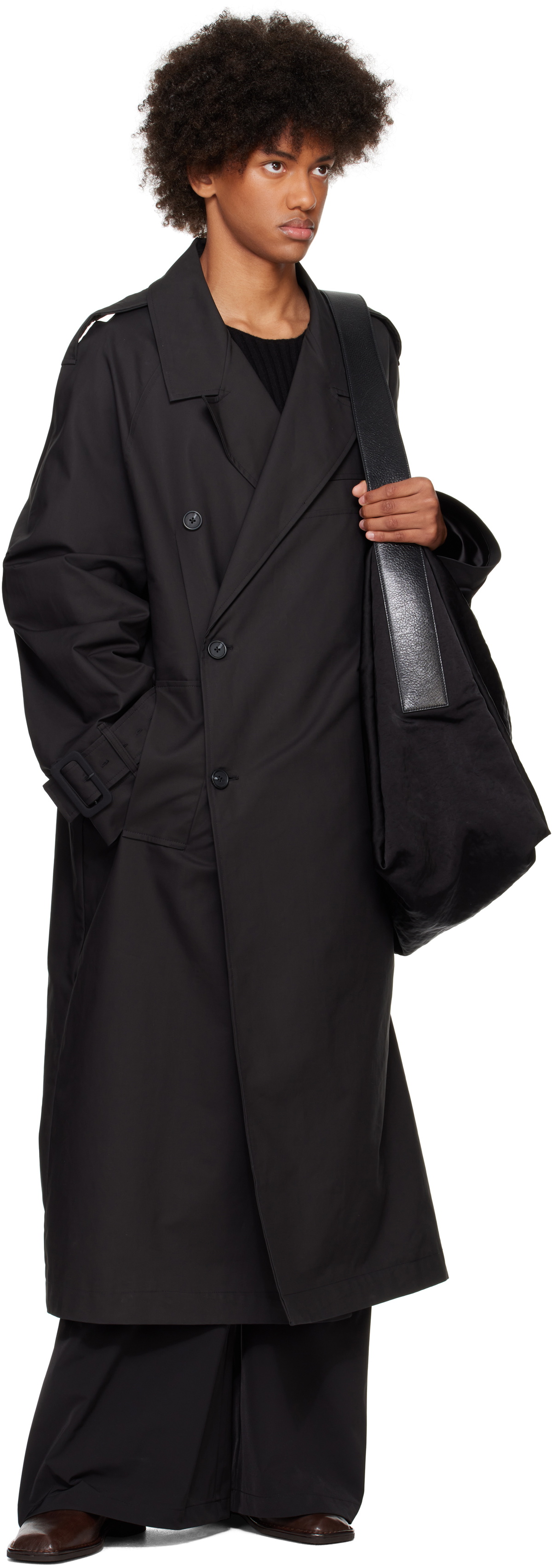 Entire Studios Black Wellington Coat