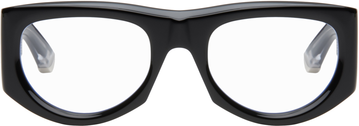 Gucci Black Rectangular-Frame Glasses
