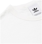 adidas Originals - Logo-Print Cotton-Jersey T-Shirt - White
