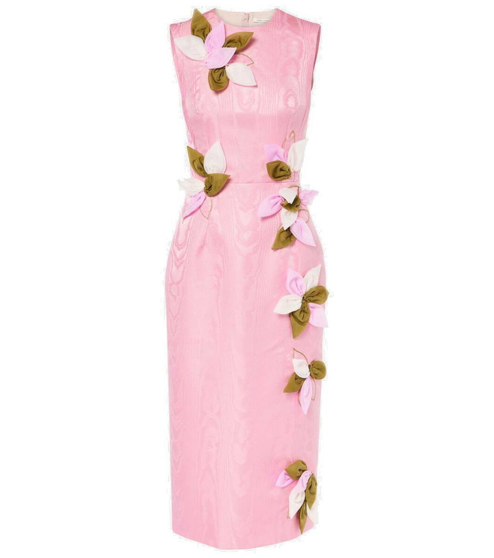Photo: Emilia Wickstead Cappia floral-appliqué midi dress