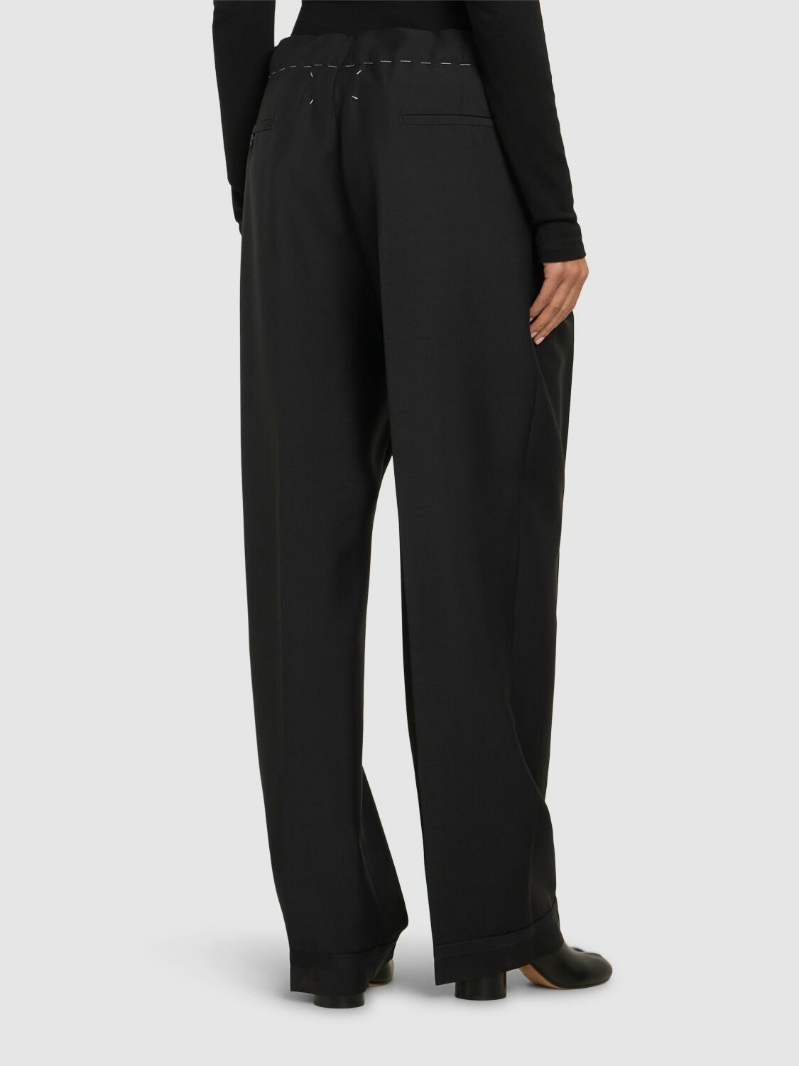 MAISON MARGIELA Wool & Mohair Straight Pants Maison Margiela