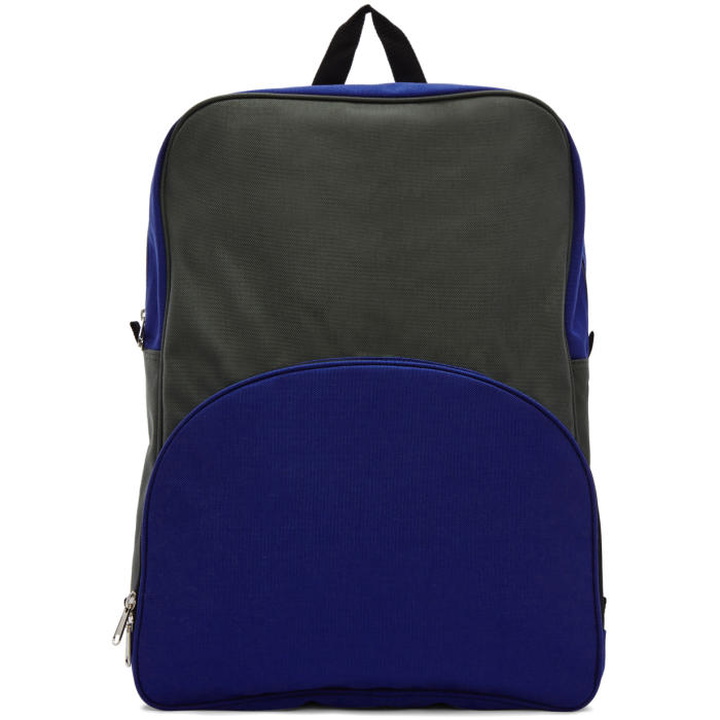 Photo: Comme des GarÃ§ons Shirt Green and Blue Bicolor Nylon Backpack